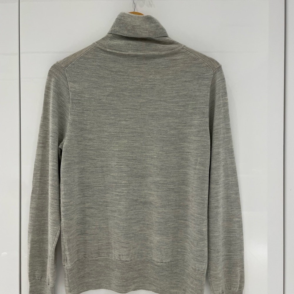 J Crew Mercantile Women’s XL Merino Wool Blend Gray Turtleneck Sweater - Picture 2 of 10